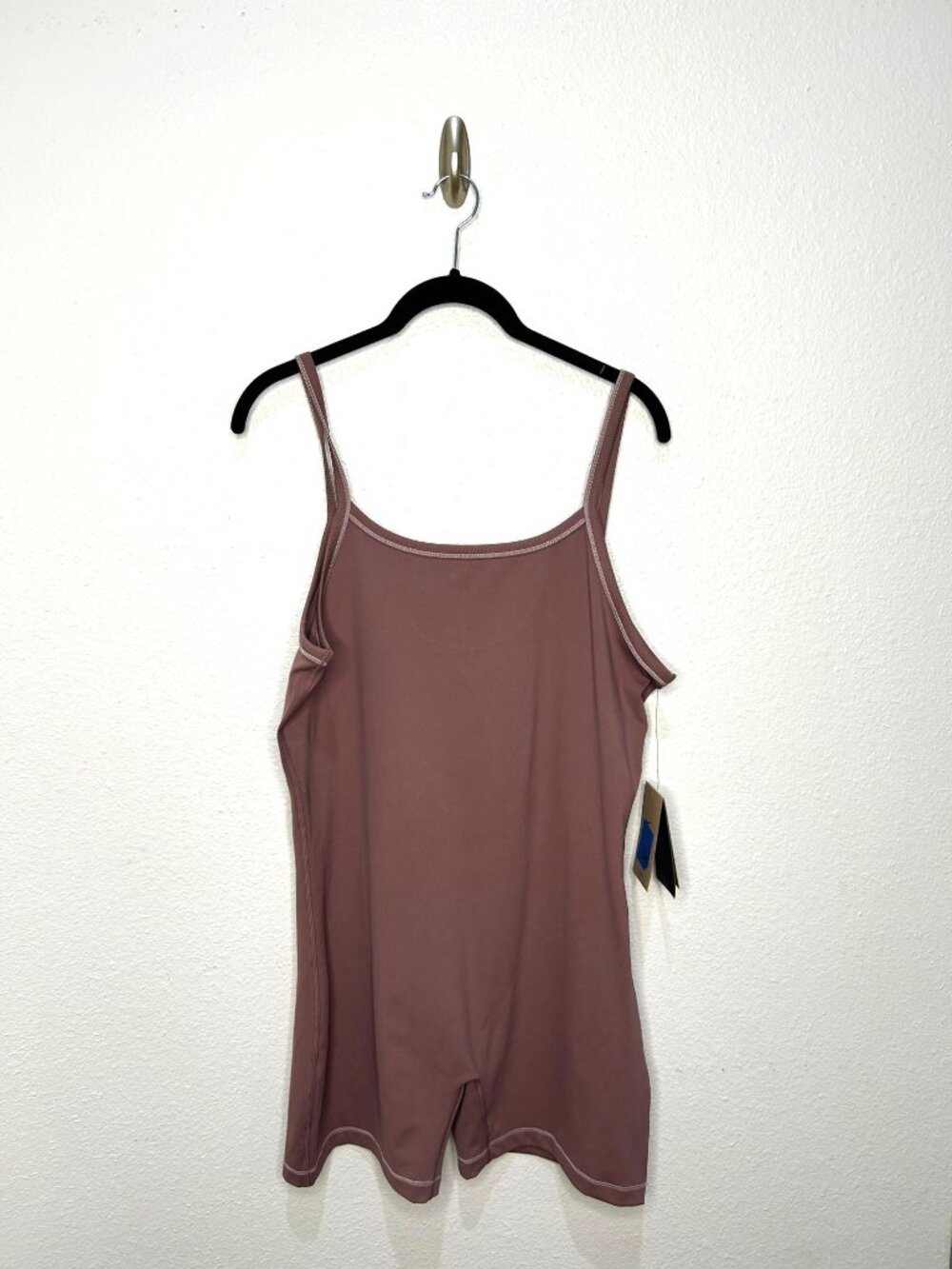 NWT Nike Women's XL One Dri-Fit Short Bodysuit - Smokey Mauve MSRP $75